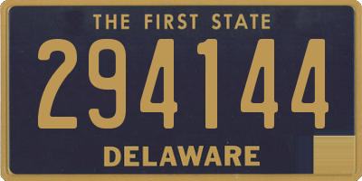DE license plate 294144