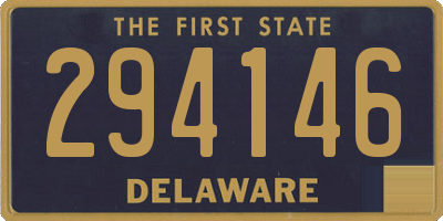DE license plate 294146