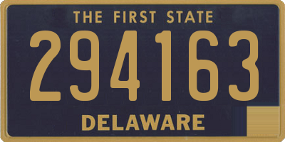 DE license plate 294163
