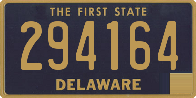 DE license plate 294164