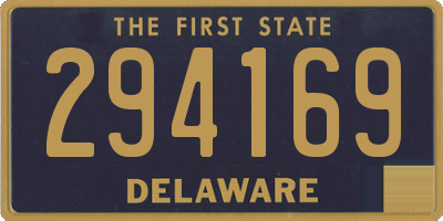 DE license plate 294169