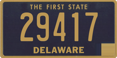 DE license plate 29417