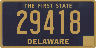 DE license plate 29418