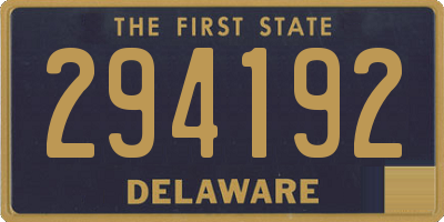 DE license plate 294192
