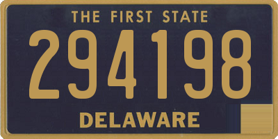 DE license plate 294198