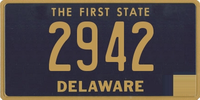 DE license plate 2942