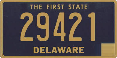 DE license plate 29421