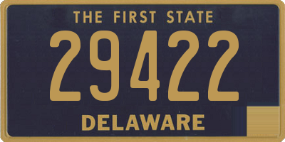 DE license plate 29422