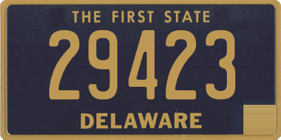 DE license plate 29423