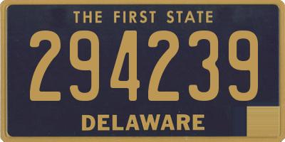 DE license plate 294239
