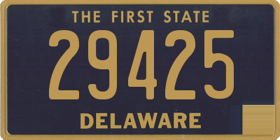 DE license plate 29425