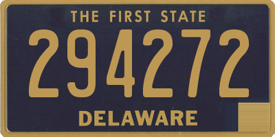 DE license plate 294272