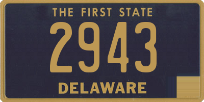 DE license plate 2943