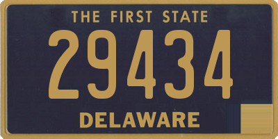 DE license plate 29434