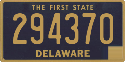 DE license plate 294370