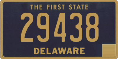 DE license plate 29438