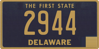 DE license plate 2944