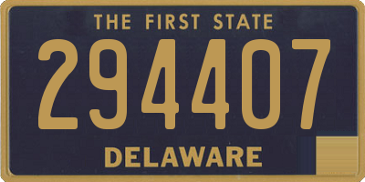 DE license plate 294407