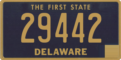 DE license plate 29442