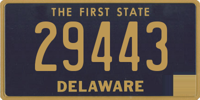 DE license plate 29443