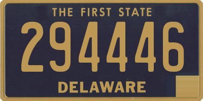 DE license plate 294446