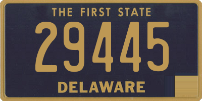 DE license plate 29445