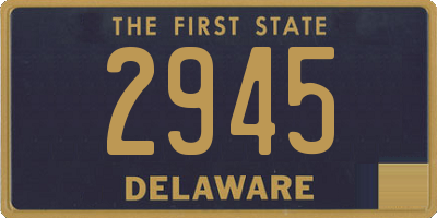DE license plate 2945