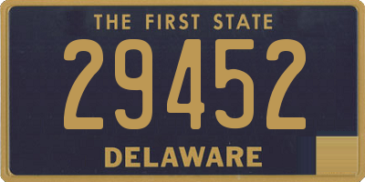 DE license plate 29452