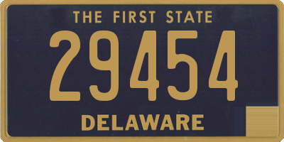 DE license plate 29454