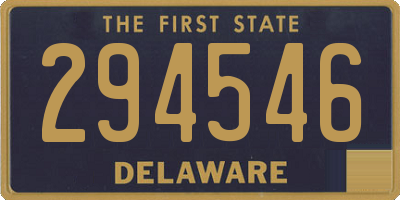 DE license plate 294546