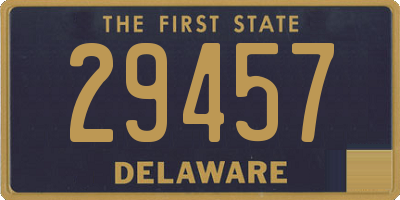 DE license plate 29457