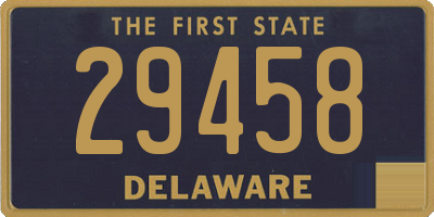 DE license plate 29458