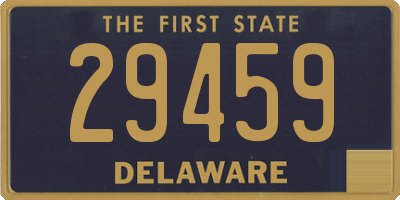 DE license plate 29459