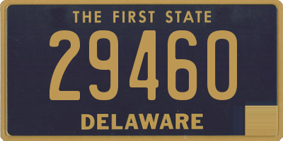 DE license plate 29460