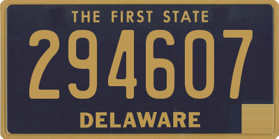 DE license plate 294607