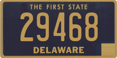 DE license plate 29468