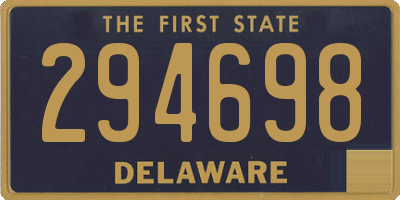 DE license plate 294698
