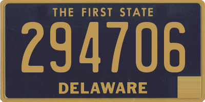 DE license plate 294706