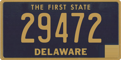 DE license plate 29472