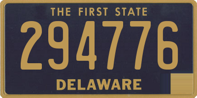 DE license plate 294776
