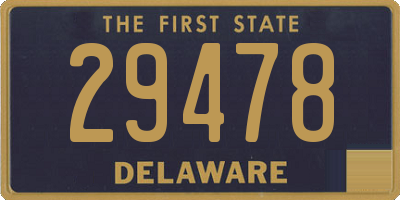 DE license plate 29478