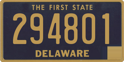 DE license plate 294801