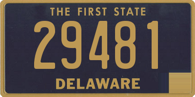 DE license plate 29481