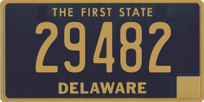 DE license plate 29482