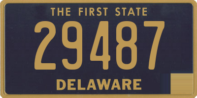 DE license plate 29487