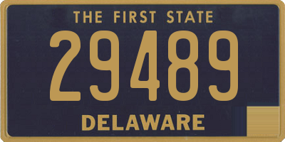 DE license plate 29489