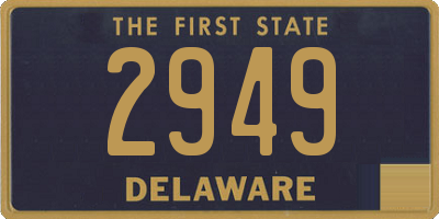 DE license plate 2949