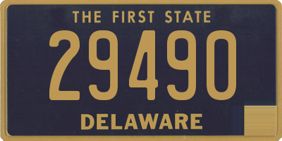 DE license plate 29490