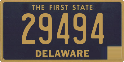 DE license plate 29494