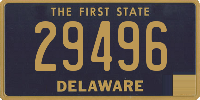 DE license plate 29496